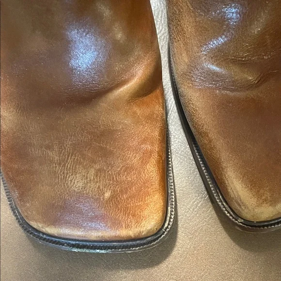Sam Edelman Tan Leather Ankle Boots - Picture 2 of 7